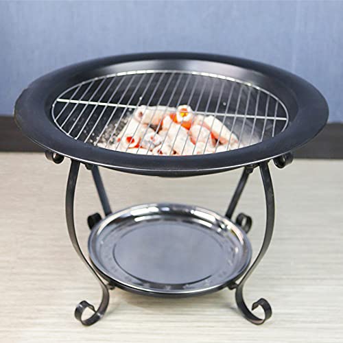 Renzhong Portable Household Bbq Grill Detachable Barbecue Grill Frame Barbecue Grill Field Grill Brazier Round Pot