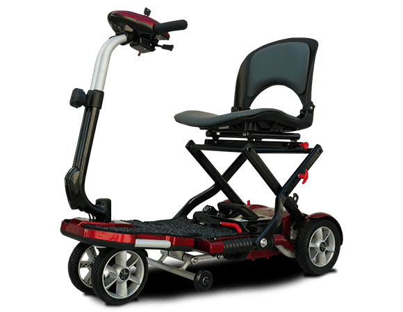 EV Rider Transport Plus Folding Scooter Burgundy Open Box
