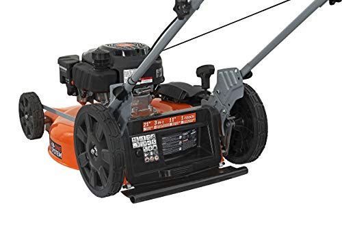YARDMAX 21-Inch Walk-Behind 3-in-1 Push Mower 170cc YG1650