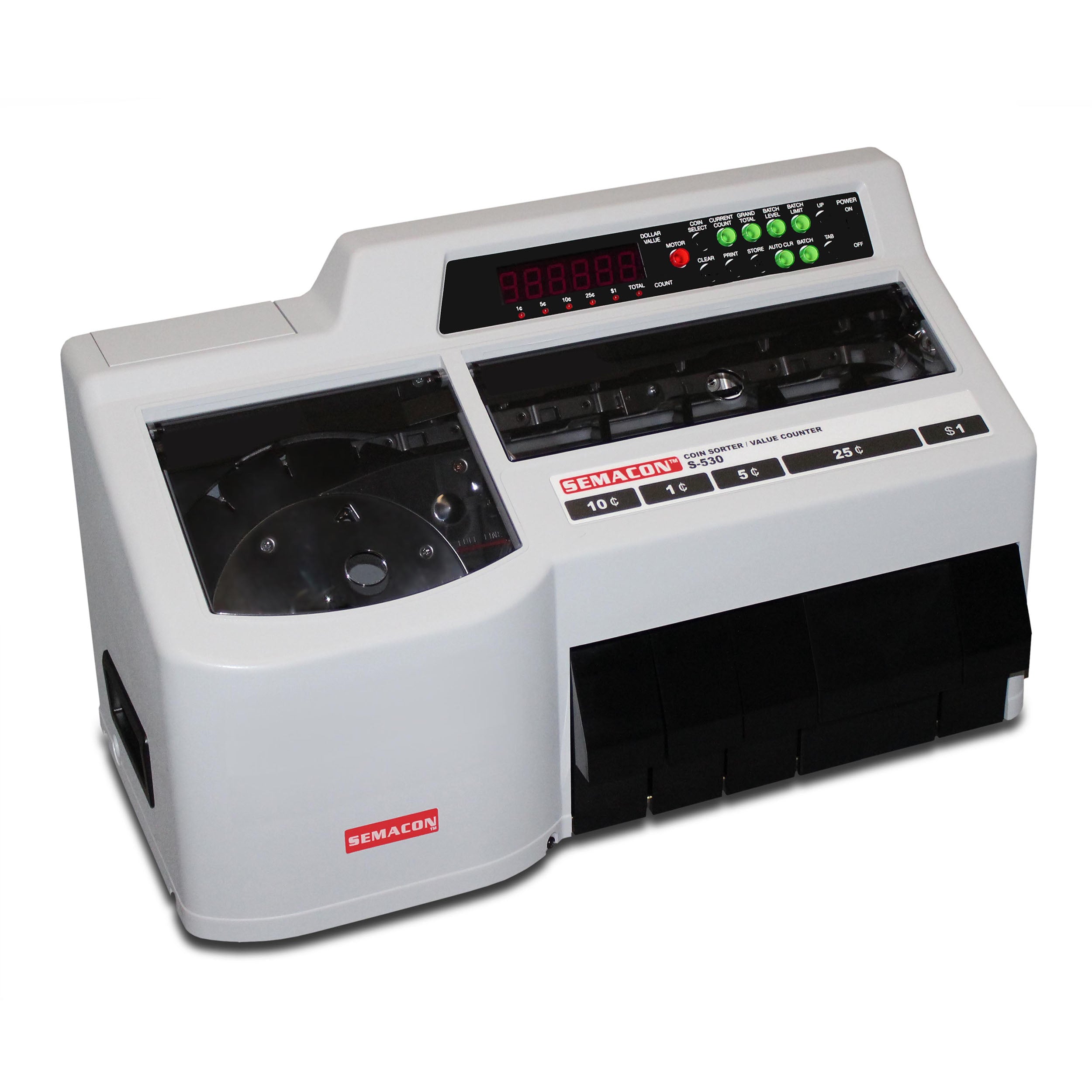 Semacon  S-530 Heavy Duty Coin Sorter / Value Counter