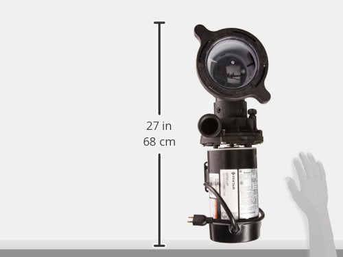 Pentair 347990 OptiFlo Vertical Discharge Aboveground Pool Pump with 2 Speed Motor and Standard Plug, 1 HP