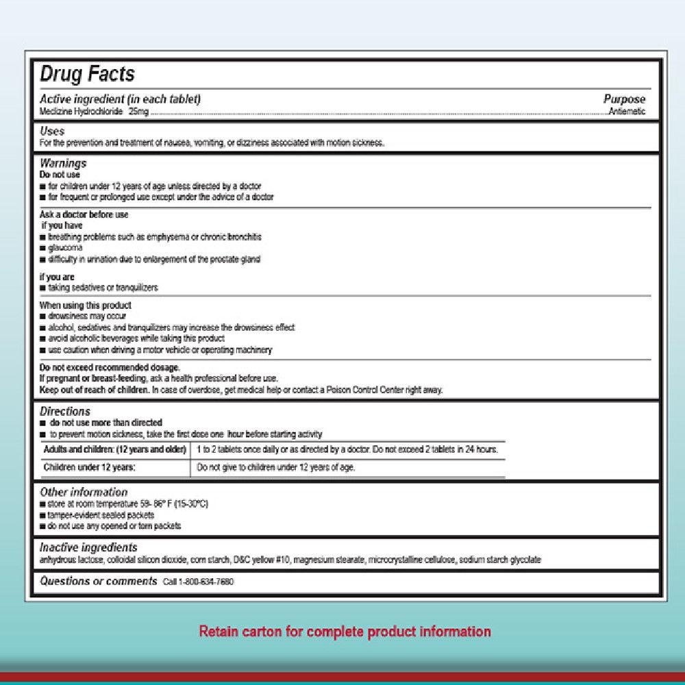 Medique Medi-Meclizine Anti-Nausea Tablets