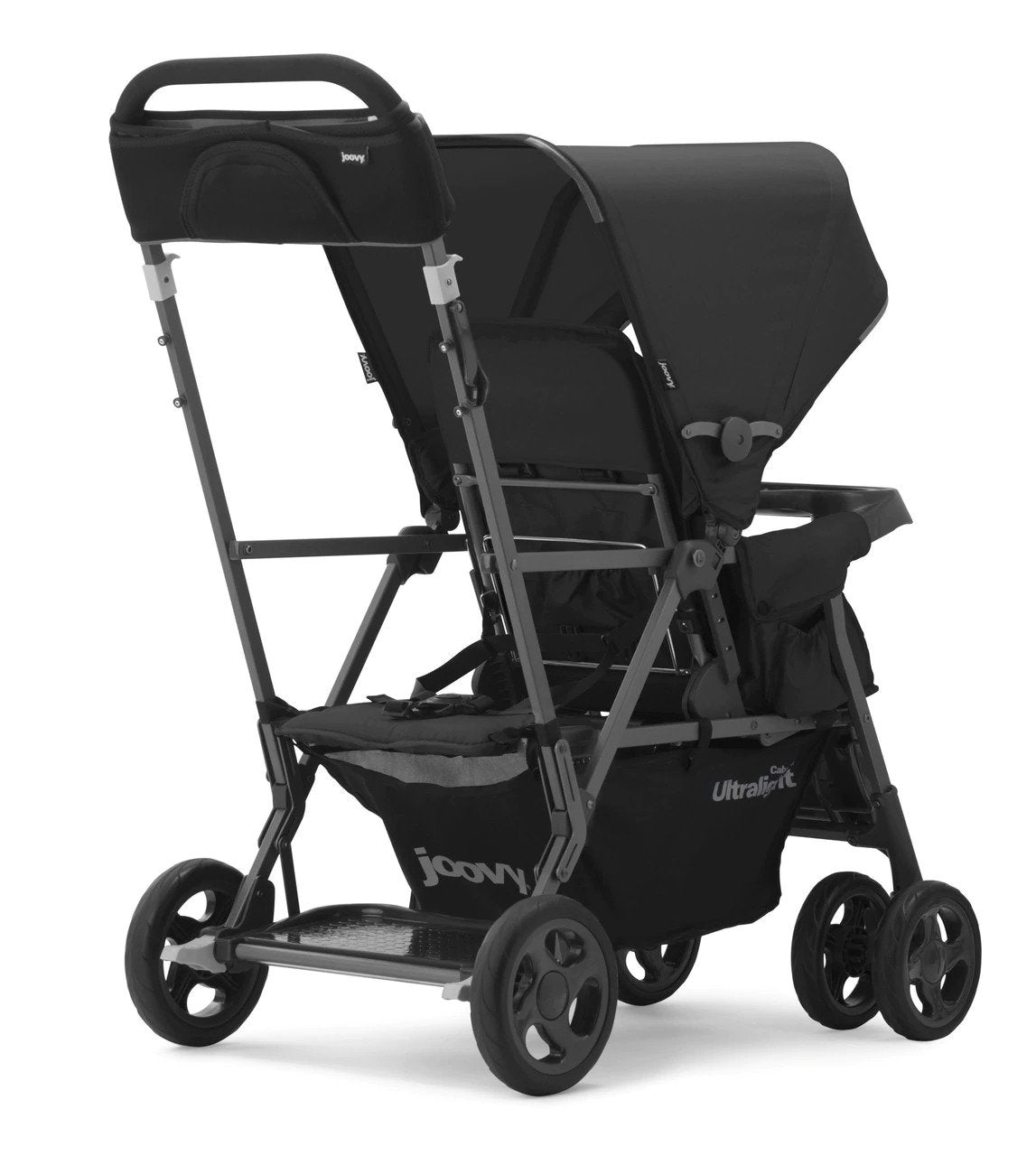 Joovy Caboose Too Ultralight Sit And Stand Tandem Double Stroller Black New