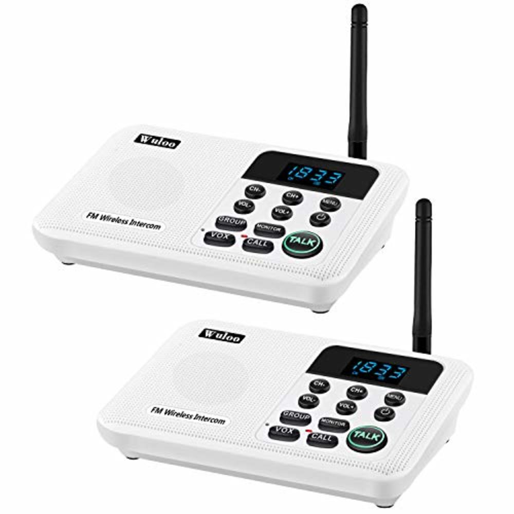 Wuloo Intercoms Wireless for Home 1 Mile Range 22 Channel