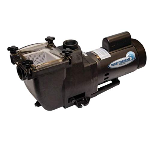 1 HP Blue Torrent Typhoon 56 Frame In Ground Pump Drops in for Hayward Super Pump Plumbing (Same Day Shipping)