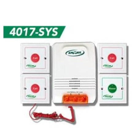 Smart Caregiver 4017-SYS Wireless Call and Reset Button Light System with Pull Cord