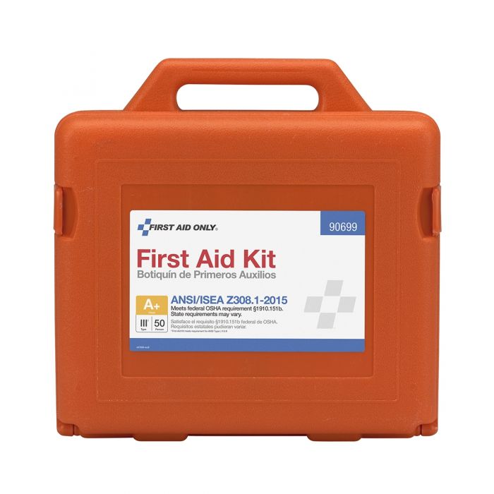 First Aid Only 50 Person Bulk Weatherproof First Aid Kit, ANSI Compliant (Case Of 3)