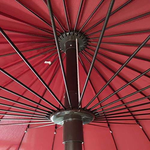 JFFFFWI Outdoor Umbrella 10 FT Enhanced Aluminum Patio Umbrella UV Protected 180G Waterproof Polyester Fabric for Garden Lawn Beach Terrace,Purple