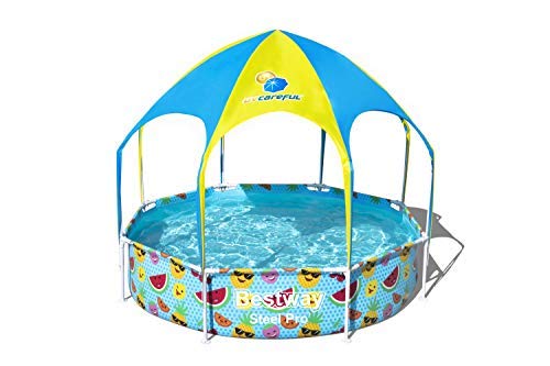 Bestway Splash in Shade Play Pool Family Swimming Pool Above Ground Portable Swimming Pool for Kids and Adult(8 ft x 8 ft x 1.8 ft)