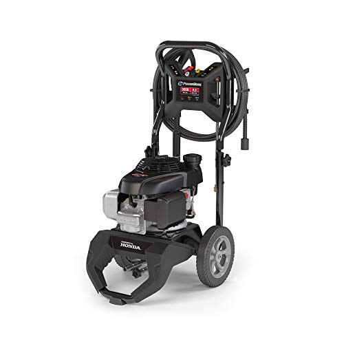 PowerBoss 3000 MAX PSI at 2.0 GPM Gas Pressure Washer with 25-Foot Hose, and 4 Quick-Connect Nozzles, Powered by Honda