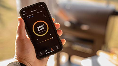 Monument Grills 87578 Bronze Powder Coated Steel Wood Pellet Grill and Smoker with 572 Square Inch Cooking Space and WiFi Control