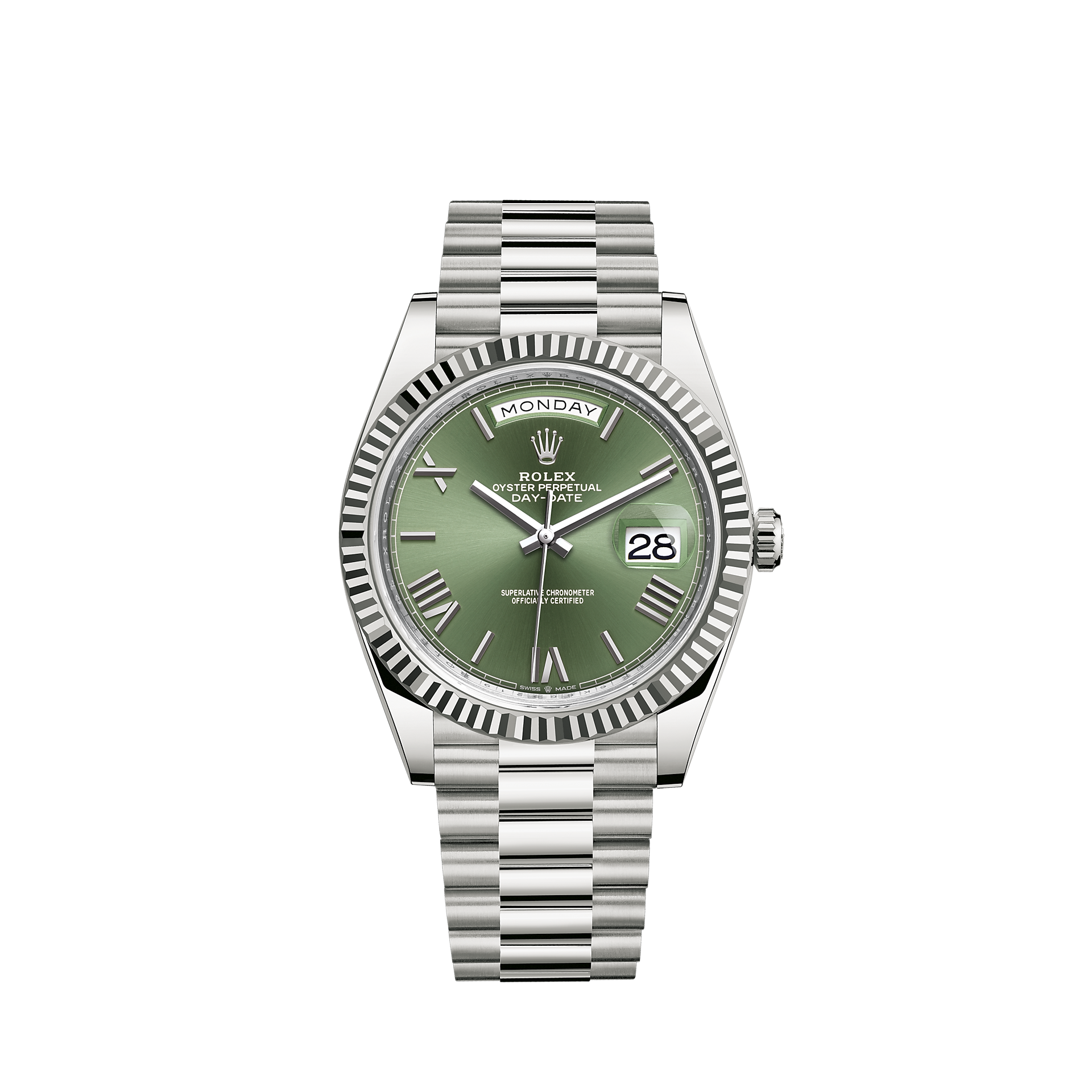 Day-Date White Gold Green 40mm