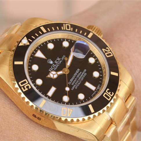 Submariner Date Black Dial Yellow Gold 41mm