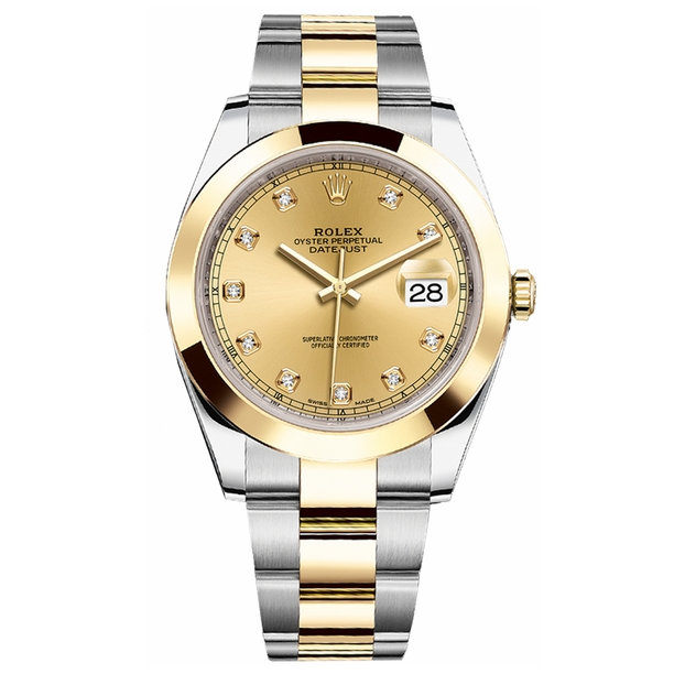 Datejust 18k Yellow Gold Domed Bezel 41mm