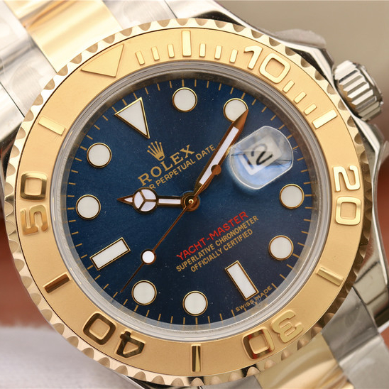 Yacht-Master Yellow Gold Bezel Blue Dial 40mm