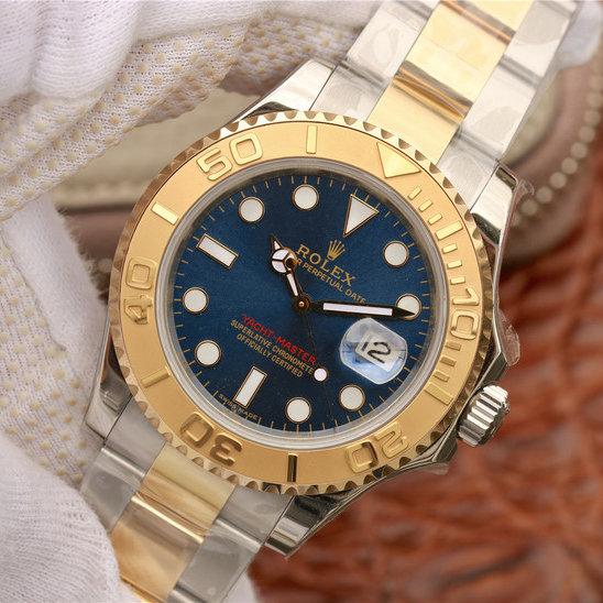 Yacht-Master Yellow Gold Bezel Blue Dial 40mm