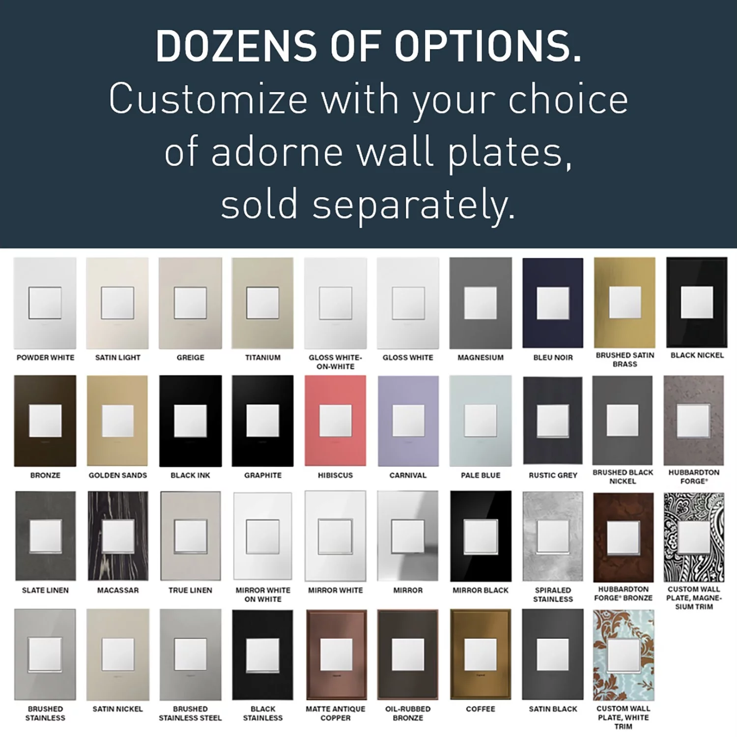 Legrand Wnah21 Adorne - Magnesium