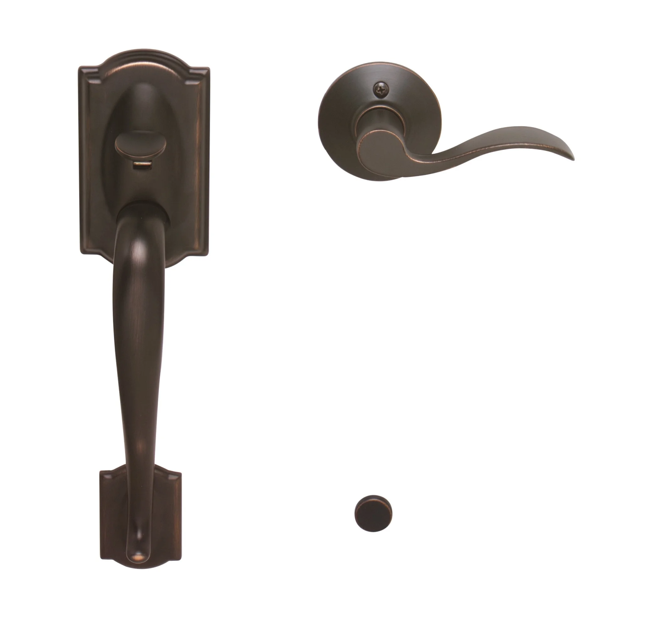 Schlage Fe285-Cam-Acc-Lh Camelot Lower Handleset For Schlage Deadbolts - Bronze