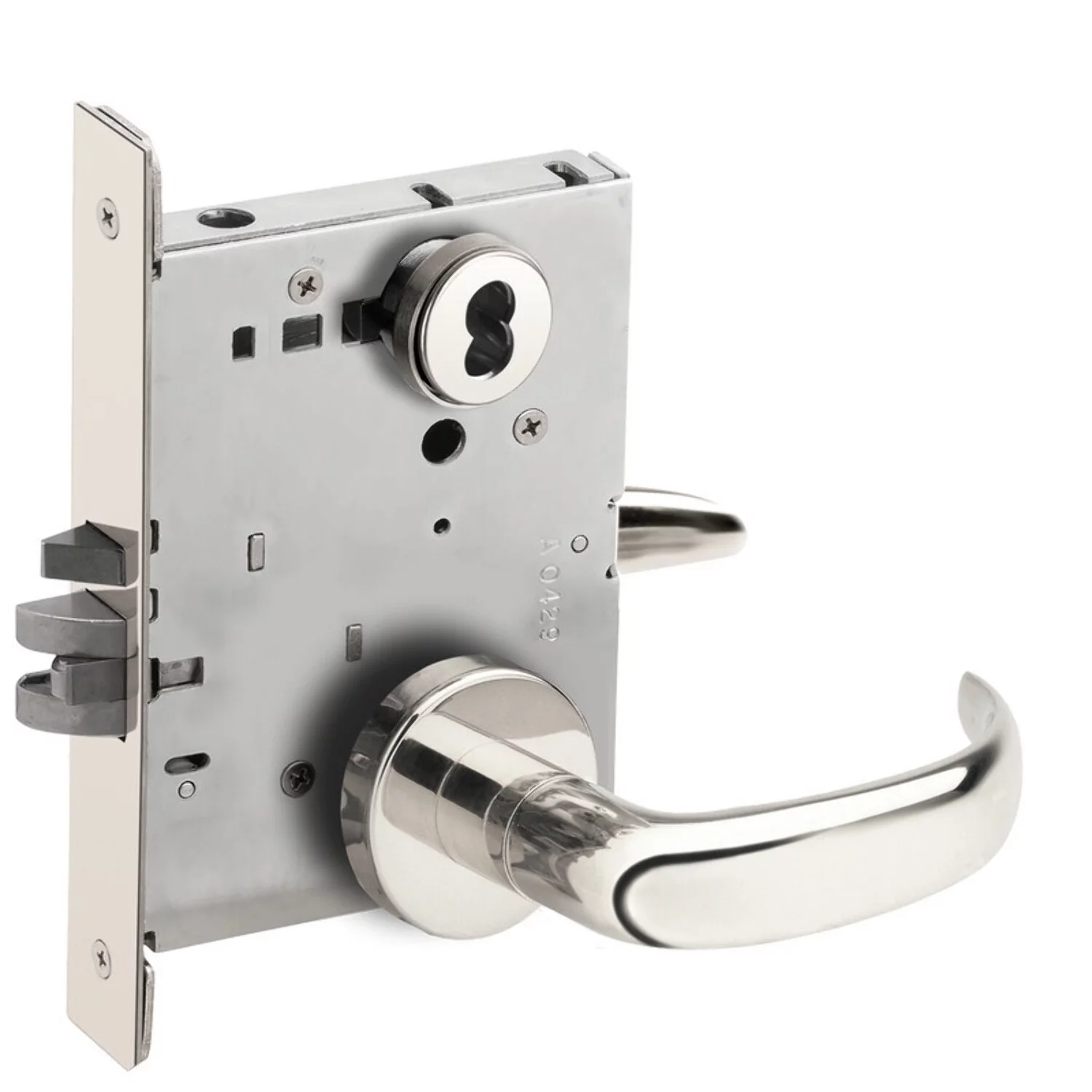 Schlage L9050J 17A 625 Grade 1 Entrance Office Mortise Lock Schlage FSIC Less Core 17 Lever A Rose Bright Chrome Finish Field Reversible