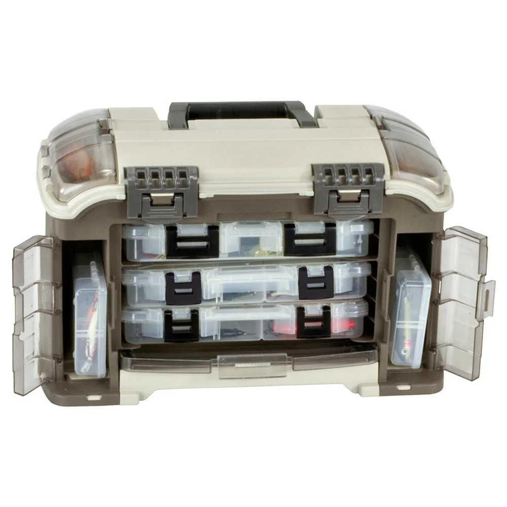 Plano Elite Series Ultimate Angled Tackle System, Graphite & Sandstone