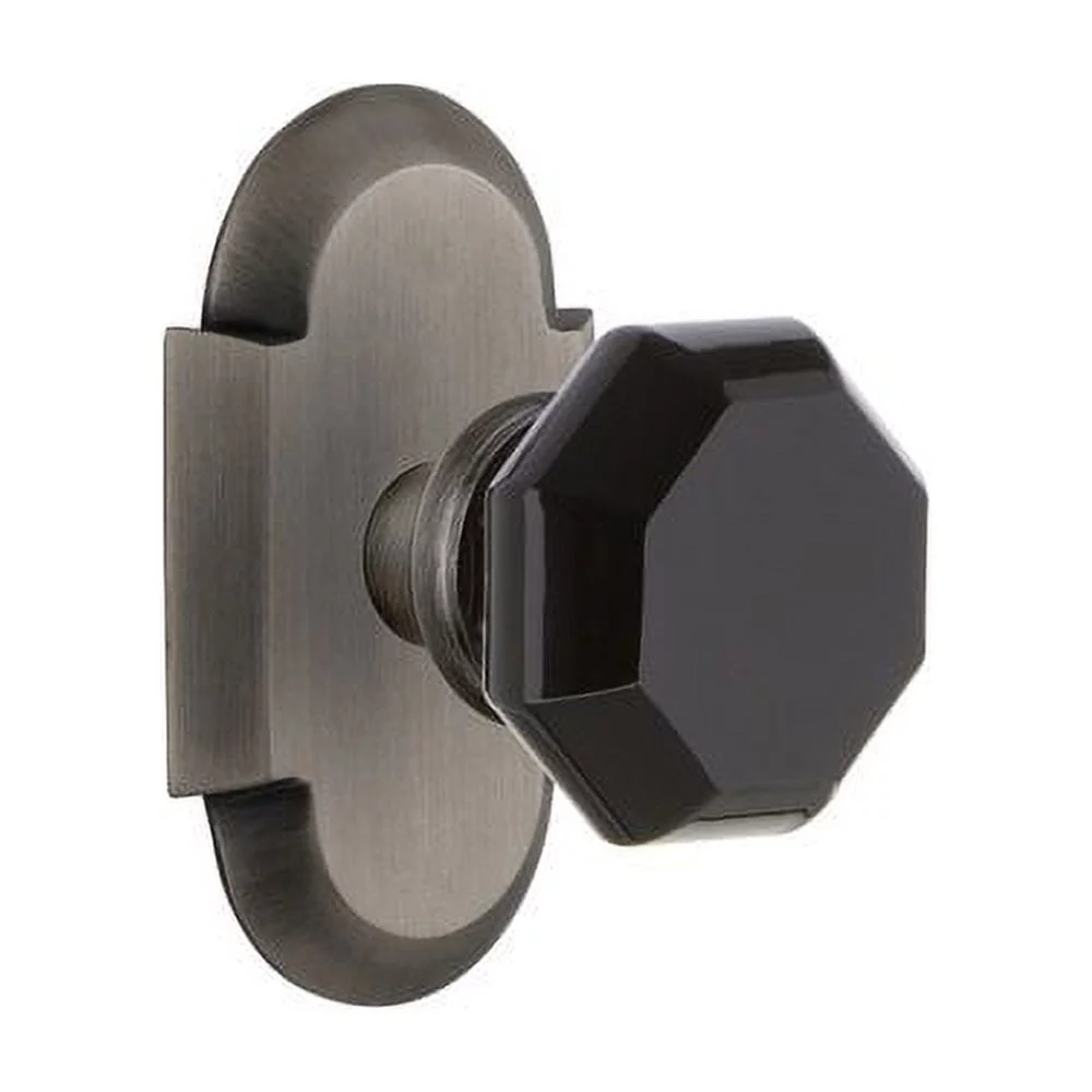 Nostalgic Warehouse Cotwab_Psg_234_Nk Cottage Solid Brass Rose Passage Door Knob Set -