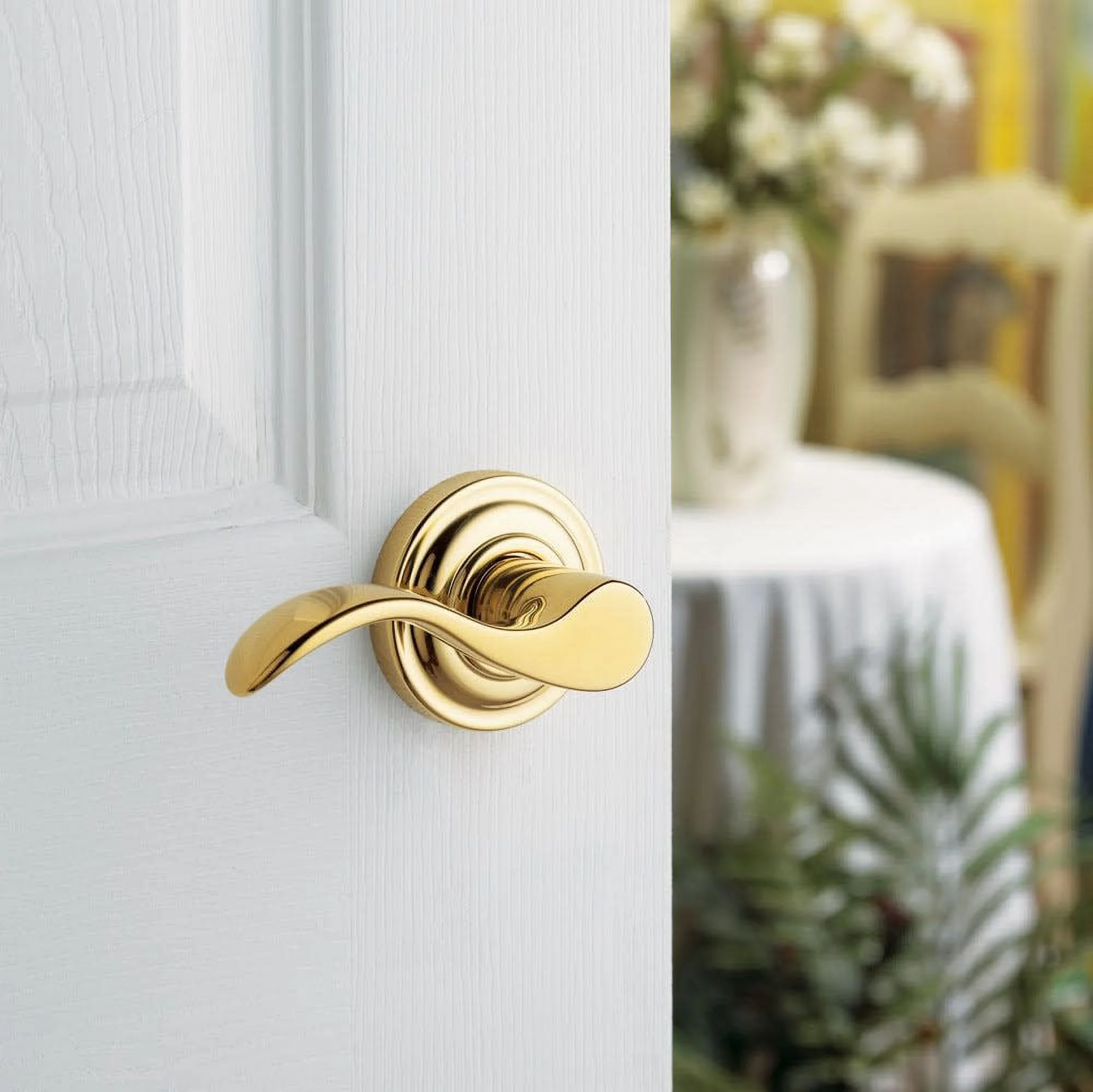 Baldwin 5455V.Priv 5455V Privacy Door Lever Set - Brass