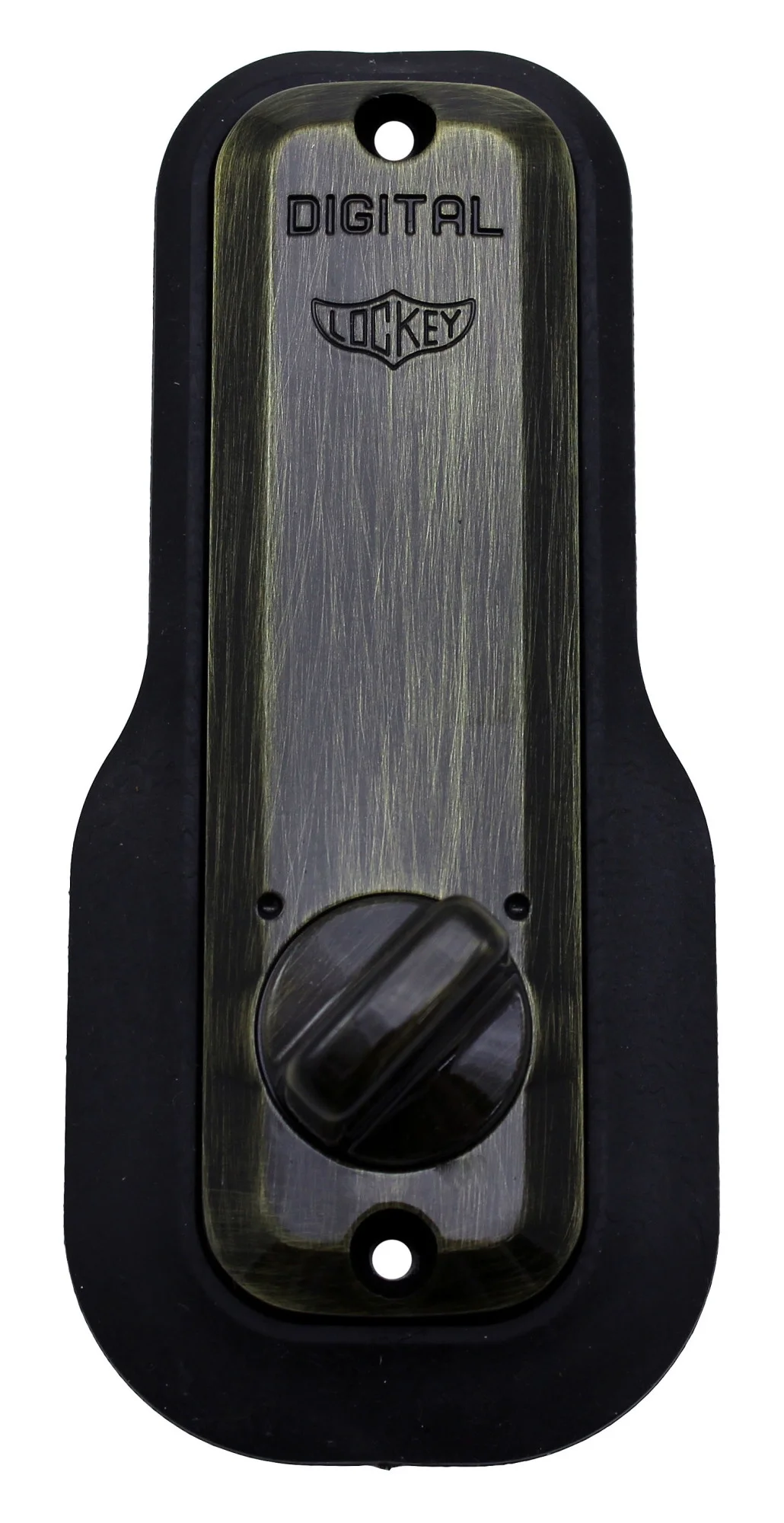 Lockey M-210-BC-EZ Mechanical Keyless Deadbolt Ez Mount Plate Lock - Bright Chrome