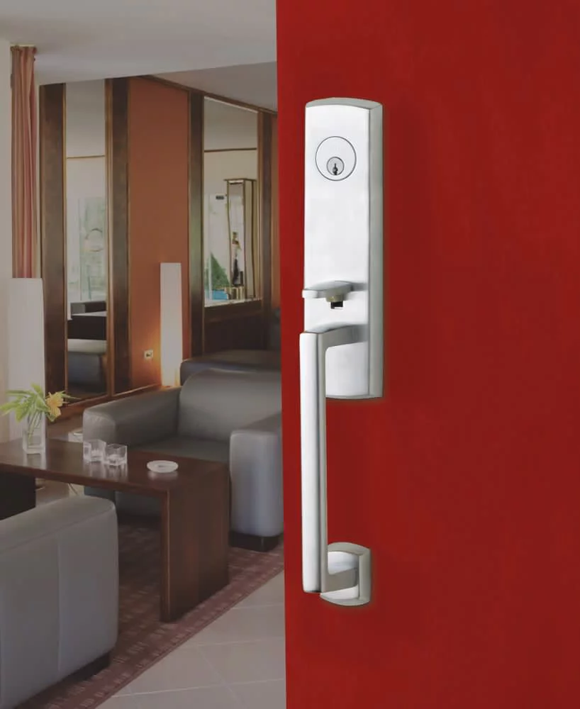 Baldwin 85387190LENT Evolved Soho Escutcheon Handleset - Satin Black