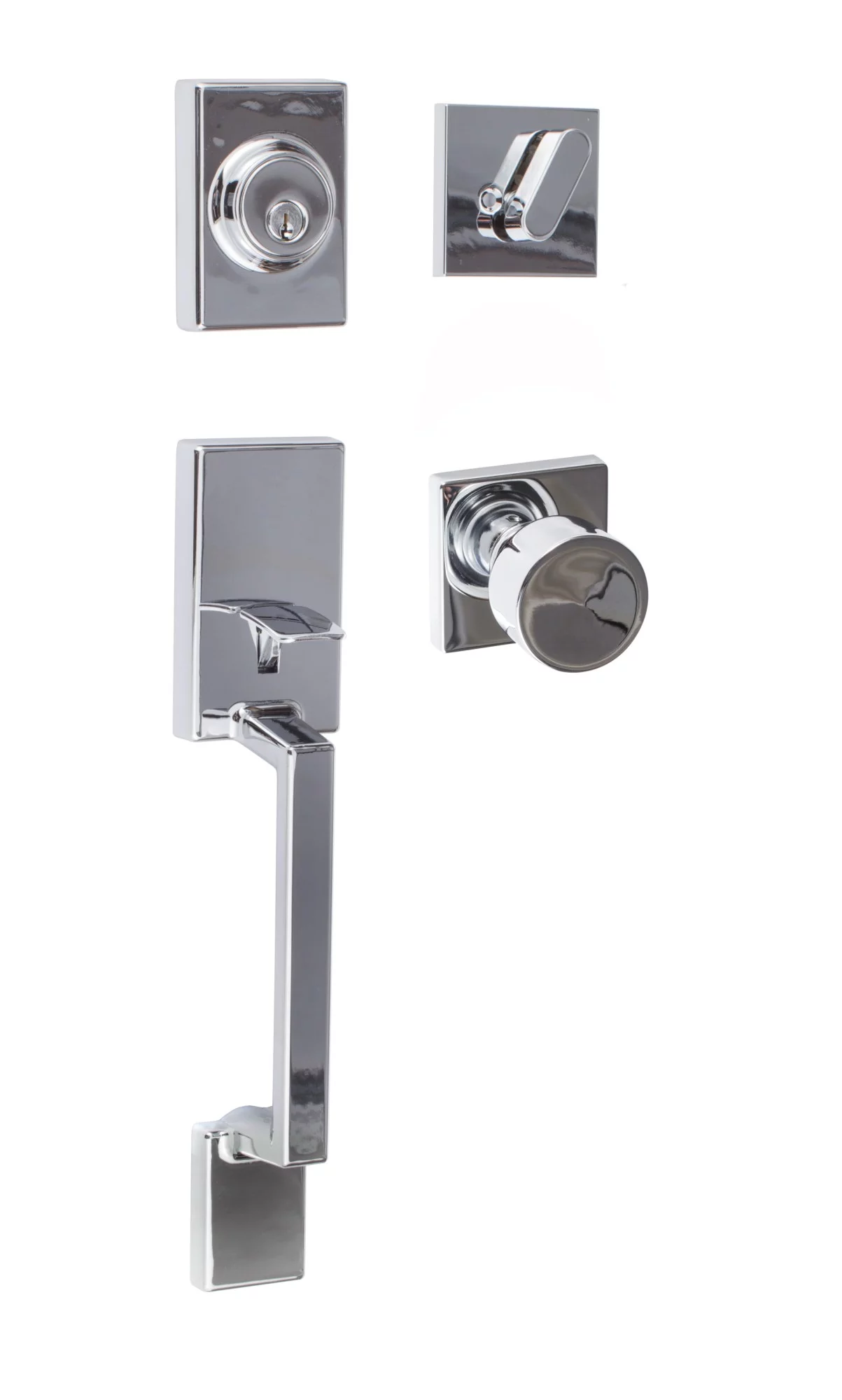 Sure-Loc Hardware Modern Series Single Cylinder Entrance Handleset