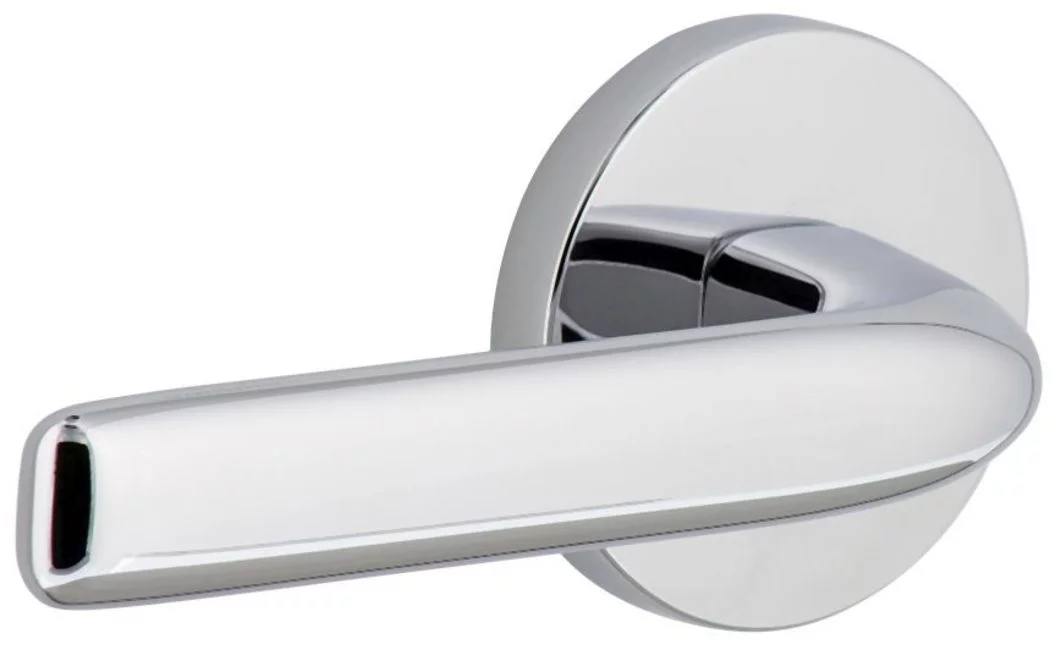 Viaggio Clobll_Prv_238_Lh Circolo Left Handed Solid Brass Privacy Door Lever Set - Chrome