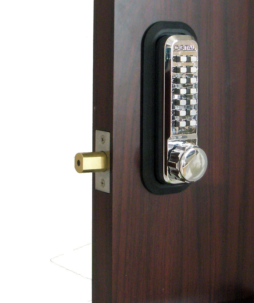 Lockey 2210-BB-DC Mechanical Keyless Deadbolt Double Sided Combination - Bright Brass