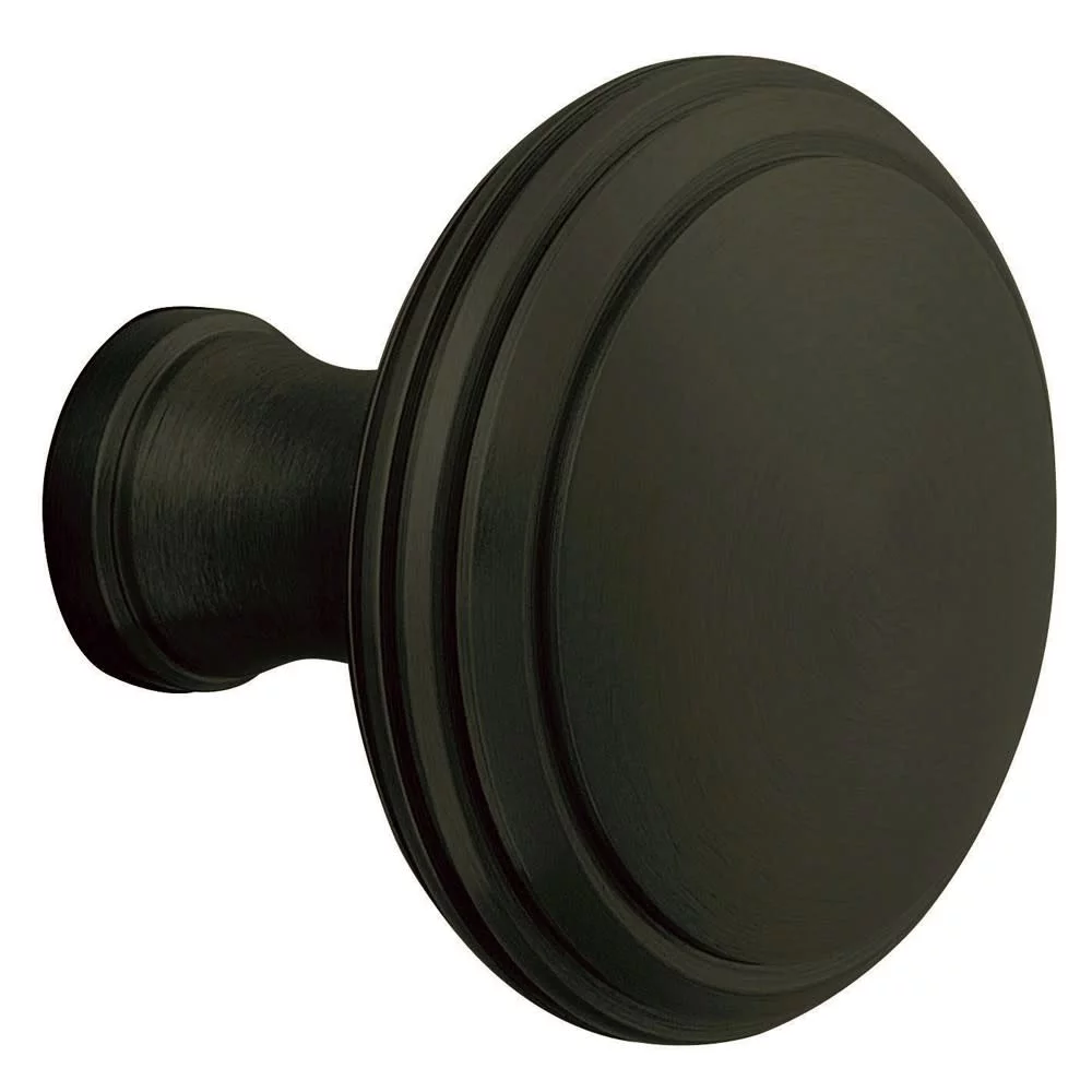 Baldwin 5069190MR Estate Knobs without Rosettes, Satin Black
