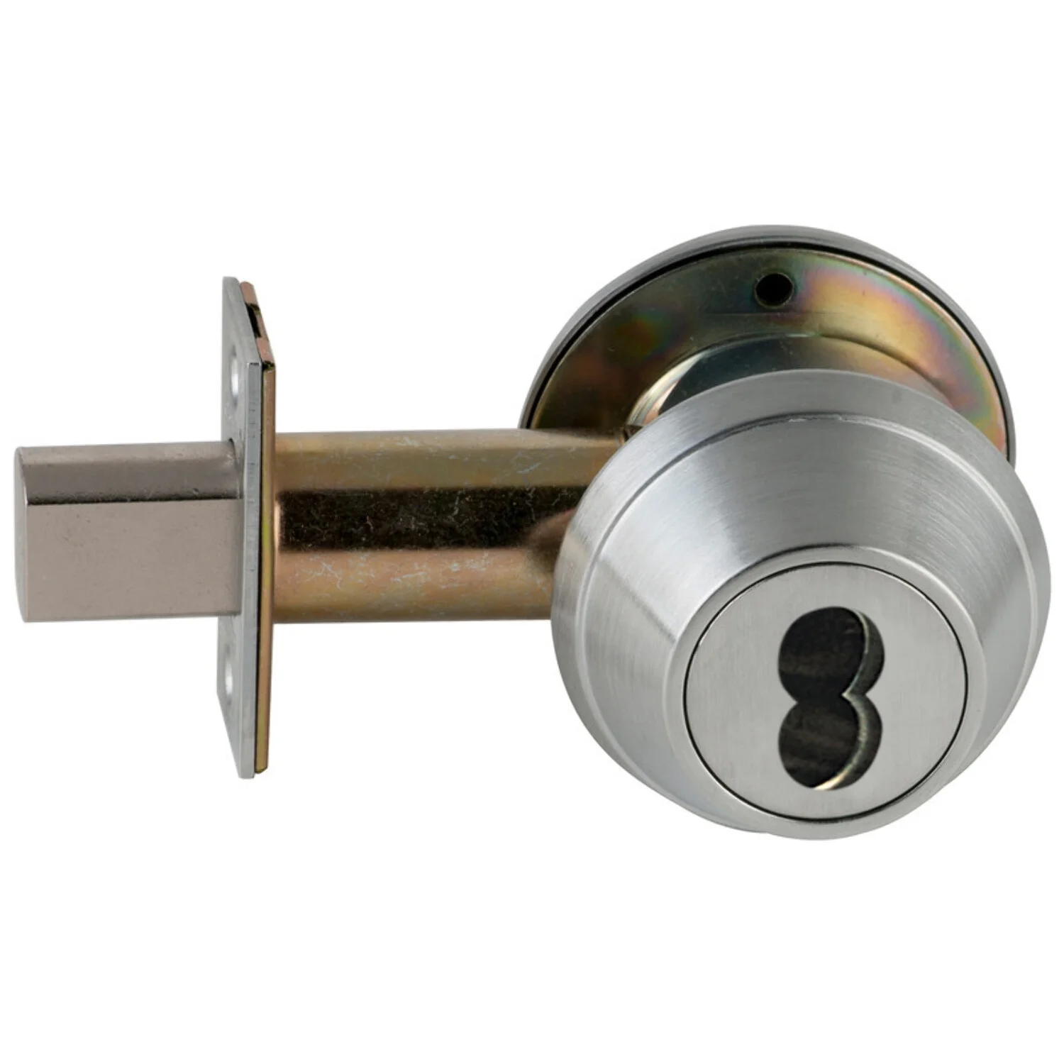 Schlage B662J 626 Grade 2 Double Cylinder Deadbolt 2-3/4 Backset FSIC Prep Less Core Satin Chrome Finish