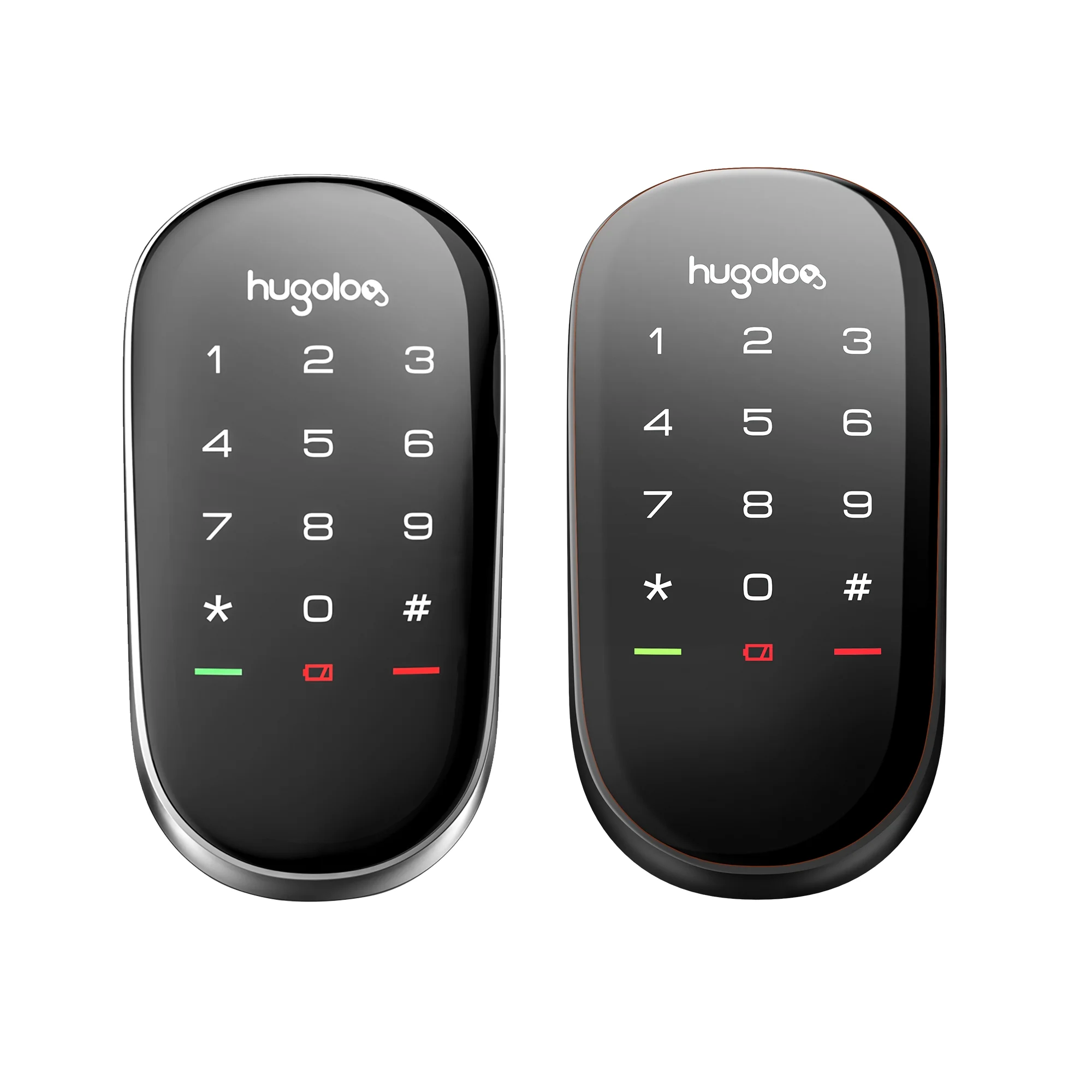 Hugolog Electronic Keypad Deadbolts, Smart Keyless Entry Door Locks, WIFI, Bluetooth, Touchscreen for passcode, IP54 Waterproof, Auto Lock