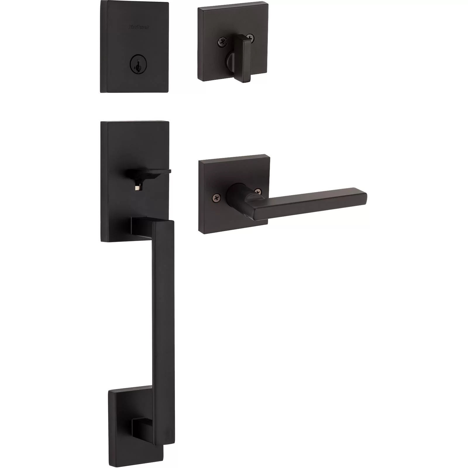 818SCExHFL SQT 514 SMT CP San Clemente Handleset with Halifax - Matte Black