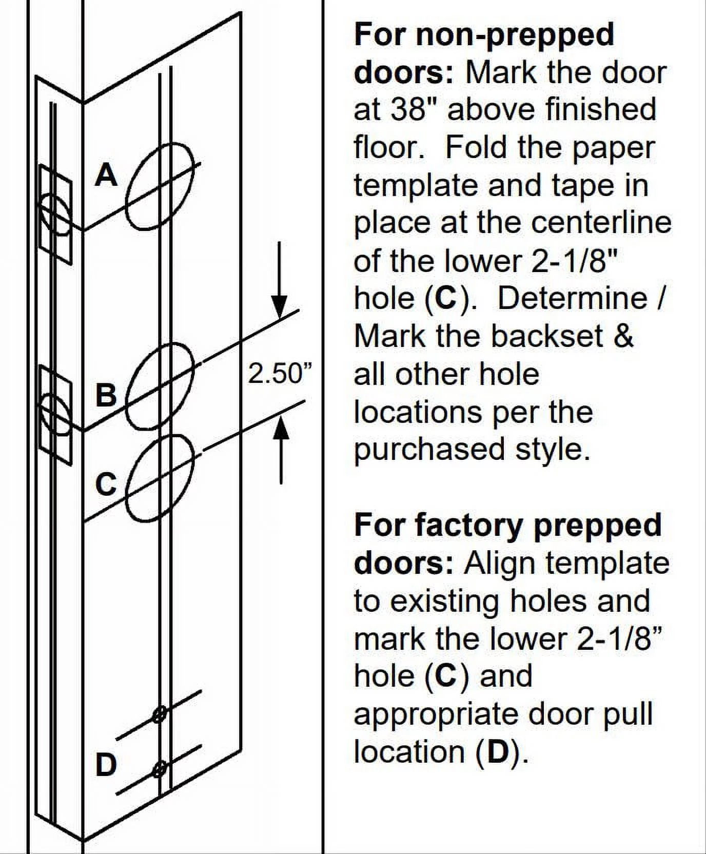 Baldwin 85345.2Rh Landon Single Cylinder Two Point Right Handed Handleset - Brass