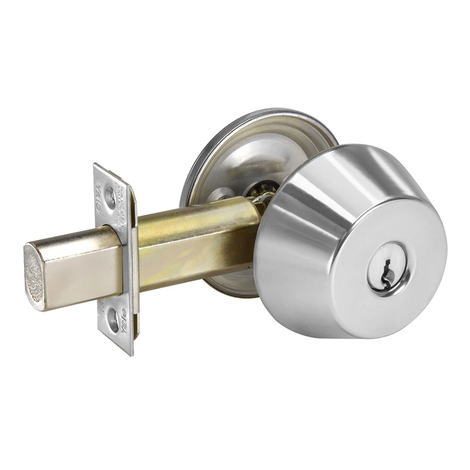 Yale D162 626 Classroom Deadbolt Grade 1 2-3/4 Backset 2-1/4 X 1 Face Satin Chrome