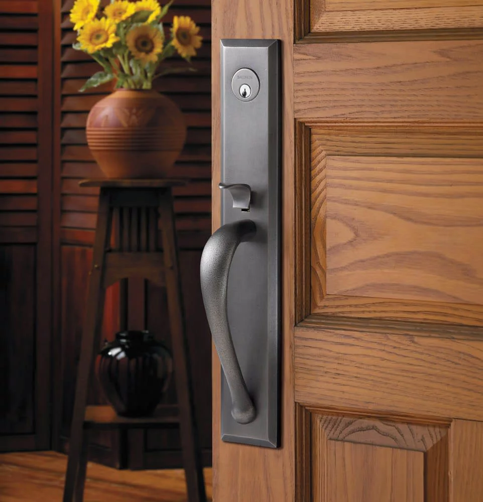 Baldwin 6403.Entr Cody Style Full Escutcheon Single Cylinder Handleset - Black