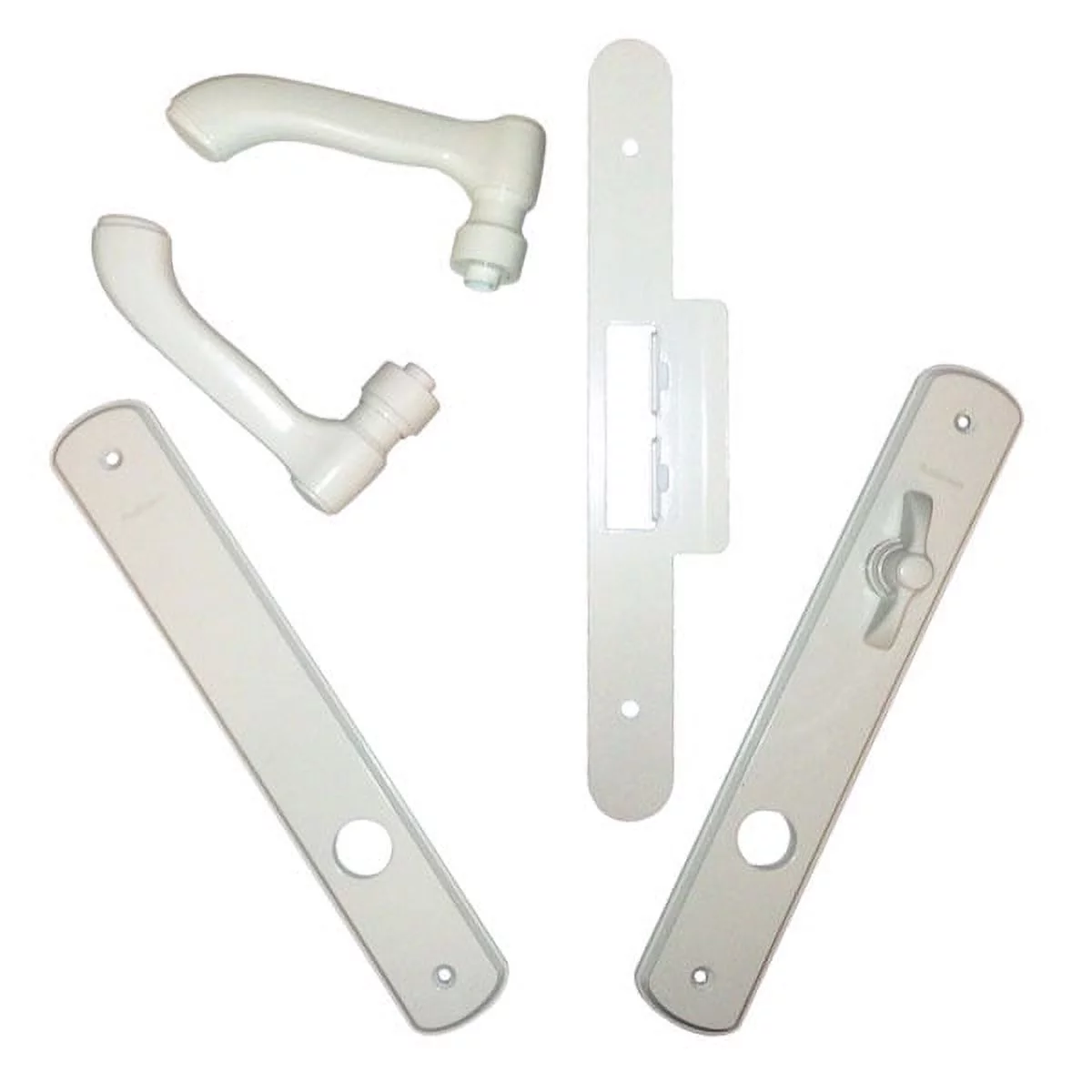Andersen Albany Style (Single Active) Hinged Door Hardware Set in White - White