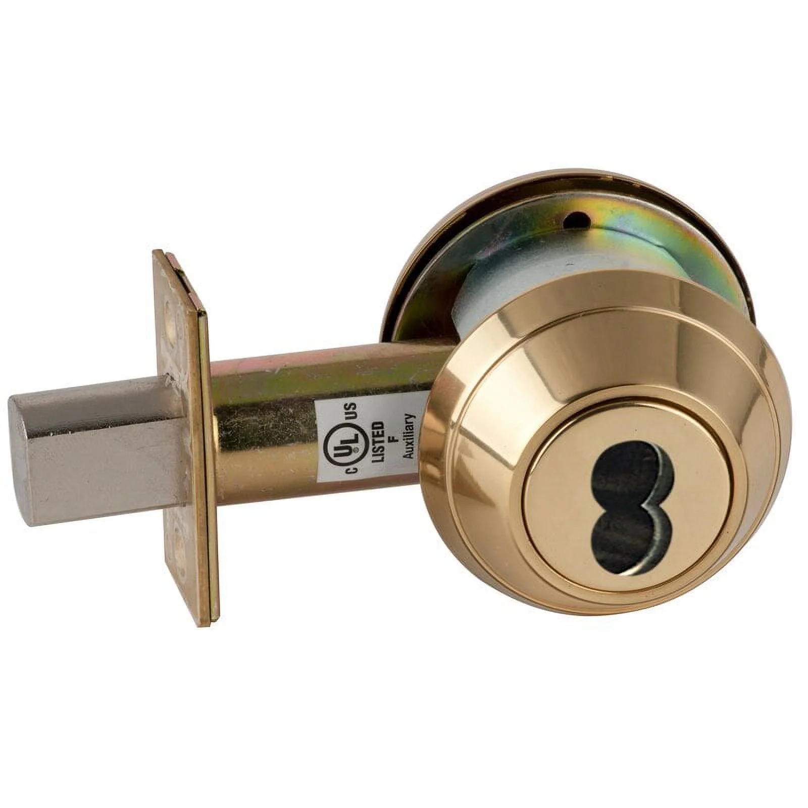 Schlage B662J 605 Grade 2 Double Cylinder Deadbolt 2-3/4 Backset FSIC Prep Less Core Bright Brass Finish