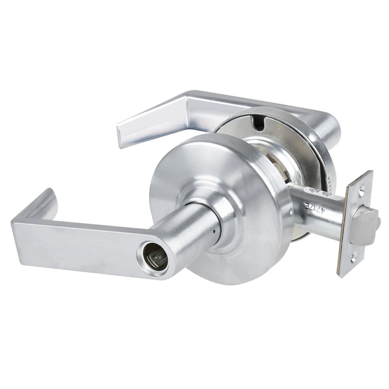 Schlage ND53LD RHO 626 Grade 1 Entrance Lock Rhodes Lever Less Cylinder Satin Chrome Finish Non-Handed