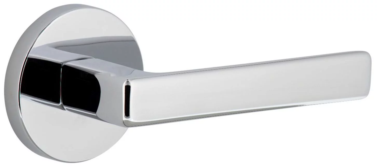 Viaggio Clolus_Prv_238_Rh Circolo Right Handed Solid Brass Privacy Door Lever Set - Chrome