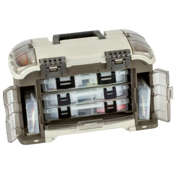 Plano Elite Series Ultimate Angled Tackle System, Graphite & Sandstone