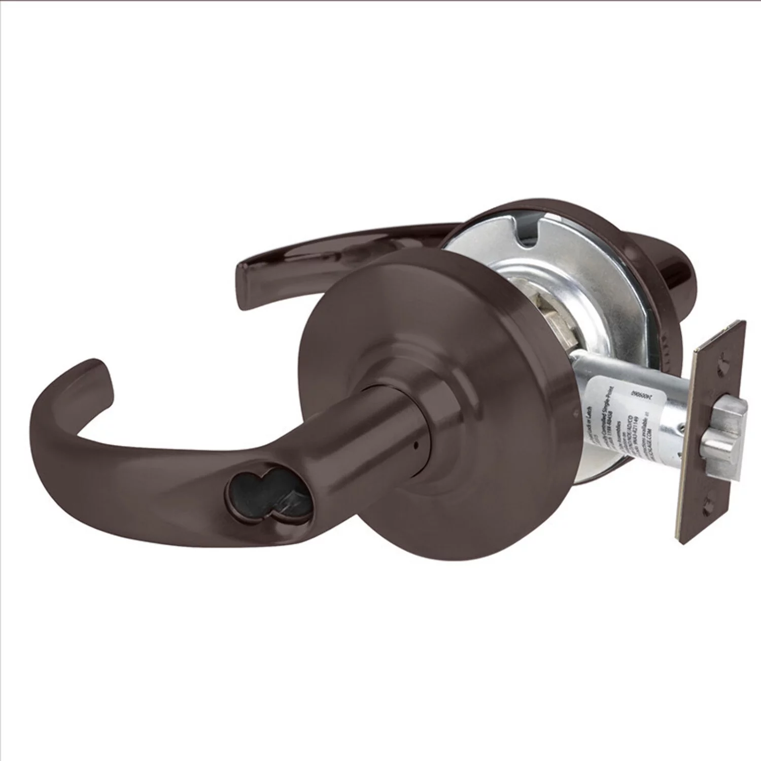 Schlage ND53BD SPA 613 Grade 1 Entrance Lock Sparta Lever SFIC Prep Less Core Oil Rubbed Bronze Finish Non-Handed