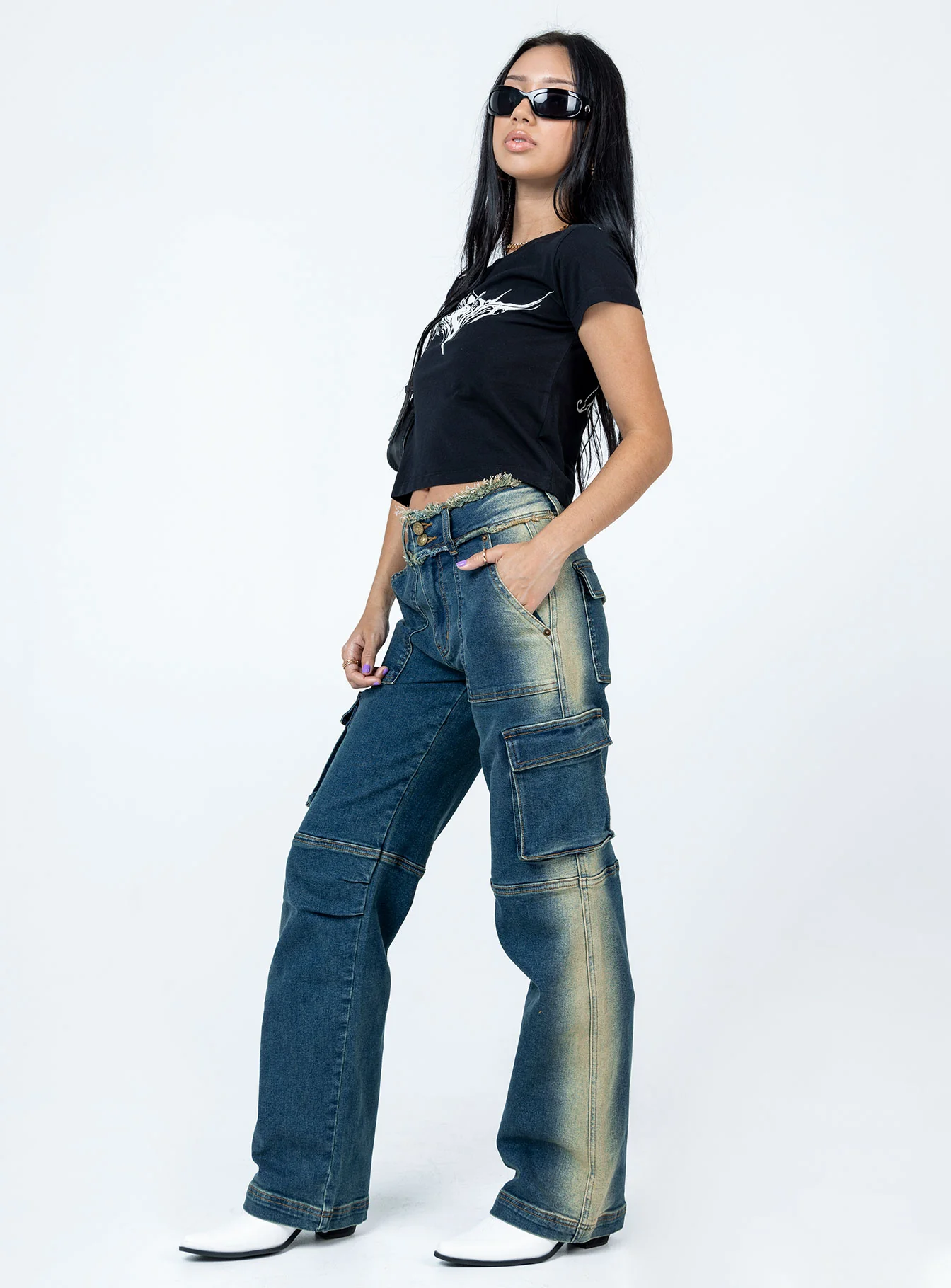 Pre Show Denim Jeans Mid Blue