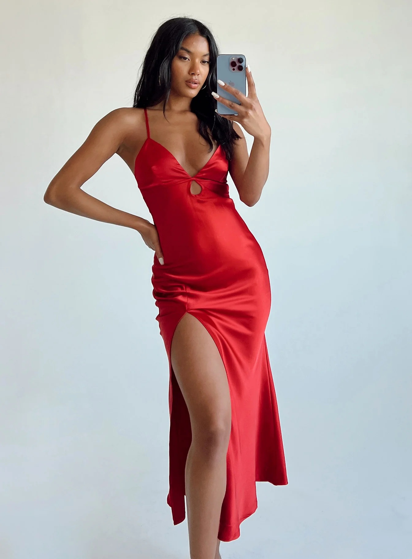 Sweeney Midi Dress Red