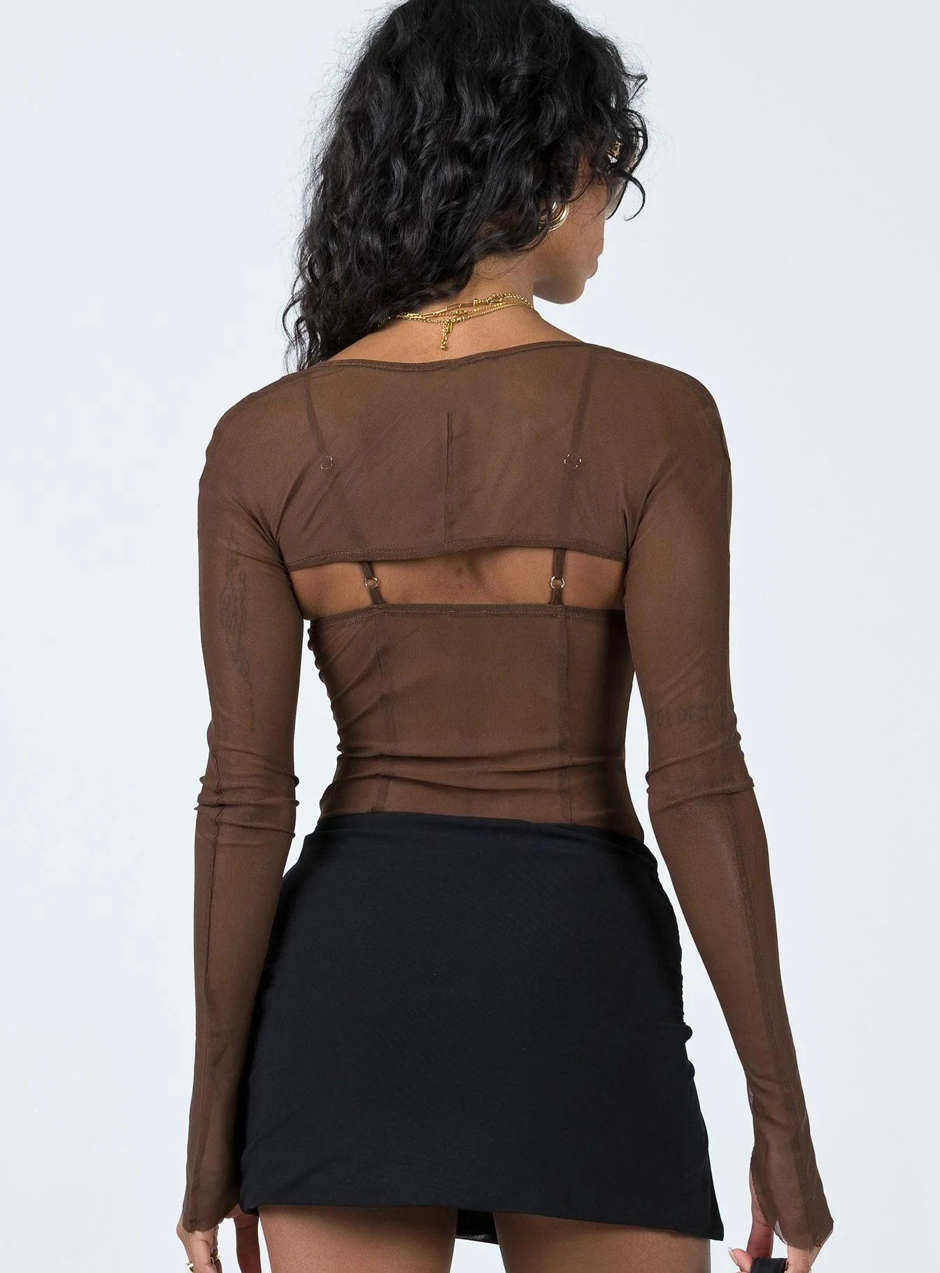 Buena Bolero Bodysuit Chocolate
