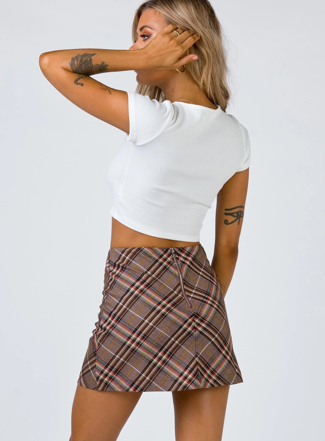 Darwin Mini Skirt Brown multi