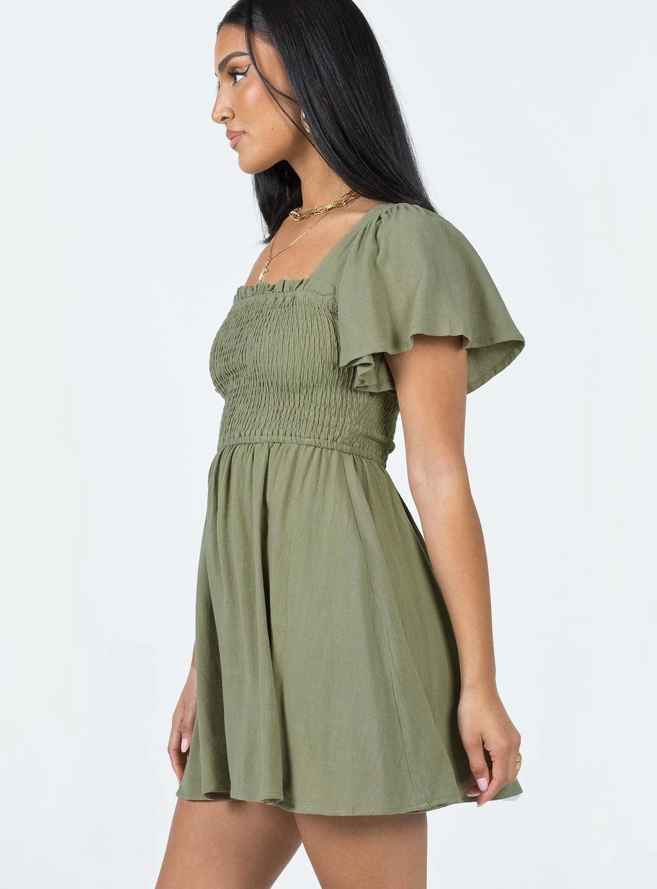 Imagine Mini Dress Green