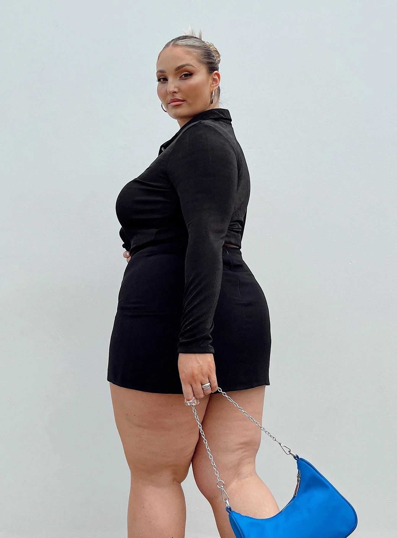 Selby Mini Skirt Black Curve